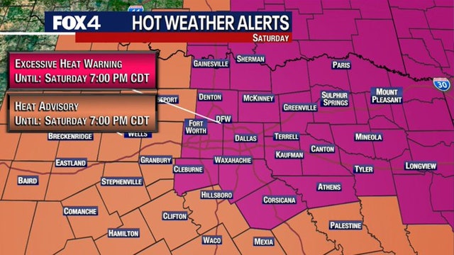 Official high of 106 degrees sets daily record at DFW, and it's the highest recorded this year