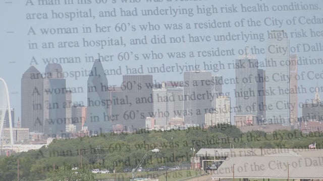 Despite second highest daily COVID-19 death report, Dallas County says overall case numbers improving