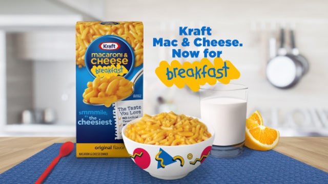 Mac and cheese is now breakfast food, according to Kraft
