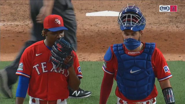Rangers end skid with 4-3 win over the Angels