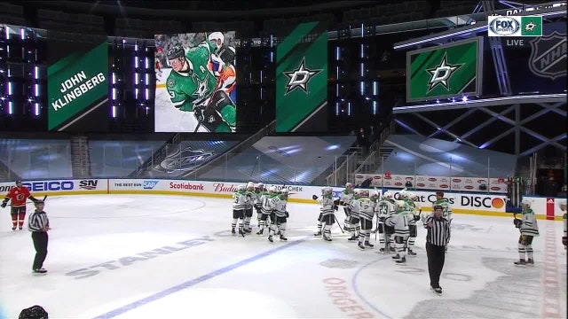 Stars win 5-4 in OT to tie Flames after Pavelski hat trick