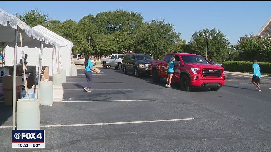 Drive-thru back to school events held across Fort Worth to help families prepare for virtual learning