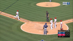 Jared Walsh's 1st grand slam powers Angels past Rangers, 8-5