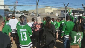 Dallas Stars fans welcome team back home after losing Stanley Cup Final