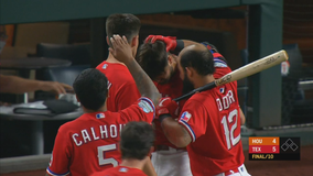 Astros clinch final AL playoff spot despite loss to Rangers