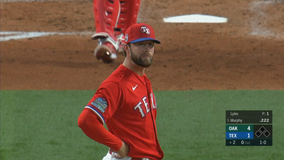 Olson cleanup slam in 1st sends A's to 10-6 win over Rangers