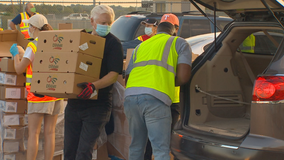 Tarrant Area Food Bank fed 1,700 families during mega mobile distribution event Friday