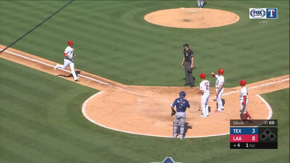 Jared Walsh's 1st grand slam powers Angels past Rangers, 8-5