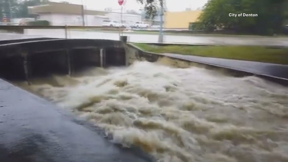 Strong storms bring heavy rain to Denton, Collin counties