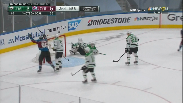 Avs ride 5-goal 1st period to 6-3 win over Stars in Game 5