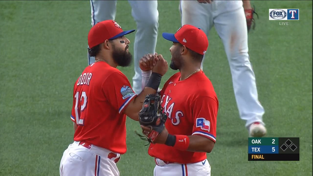 Rangers beat A’s 5-2 in doubleheader opener