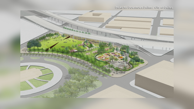 Construction begins on new park on far east side of Downtown Dallas