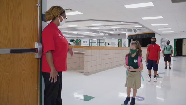 Schools reopen for in-person learning in Mesquite