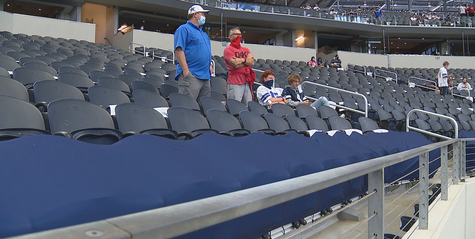 Cowboys fans storm AT&T Stadium entrance ahead of home opener vs