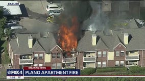 Apartment complex burns in northwest Plano