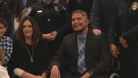 Denton police officer honored a year after being shot in the line of duty