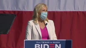 Dr. Jill Biden campaigns in Dallas on first day of early voting