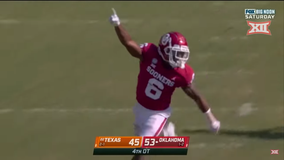 Oklahoma outlasts No. 22 Texas 53-45 in 4-overtime thriller