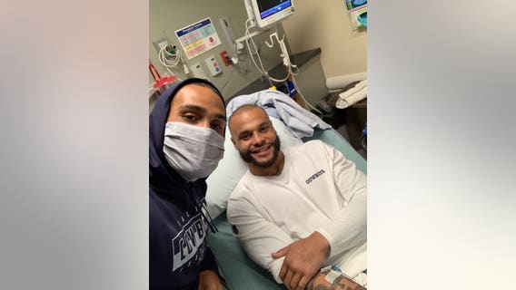 Cowboys QB Dak Prescott recovering after ankle surgery Sunday night