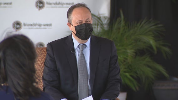 Kamala Harris’ husband campaigns in North Texas with 28 days until election