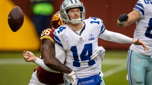 Dalton hurt, Washington defense clamps down to beat Cowboys