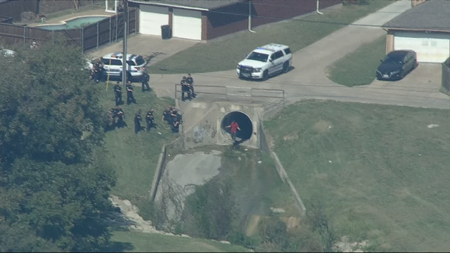 Garland police arrest chase suspects, including man hiding in storm drain