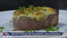 Parmesan-crusted filet mignon