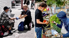 New York couple has given 10,000 backpacks, 200 gallons of sanitizer to homeless during pandemic