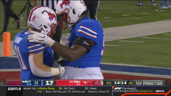 Buechele, No. 22 SMU bounce back in 51-37 victory over Navy