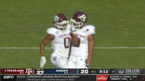 Mond, No. 5 Texas A&M finish strong in 31-20 win over Auburn