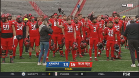 Texas Tech escapes Kansas 16-13 without coach Wells