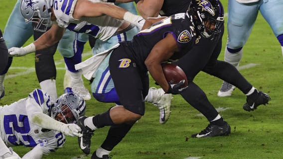 Ravens run past Cowboys 34-17 to end 3-game slide