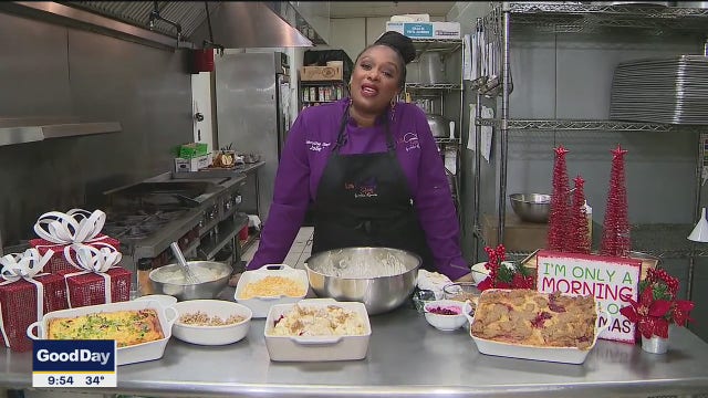 Sausage and Hash Brown Casserole & Overnight Cranberry and Cream Cheese French Toast Casserole