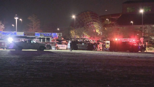 Police clear the scene after reports of armed suspect at Great Wolf Lodge
