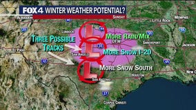 Snow possible in the Dallas-Fort Worth area on Sunday