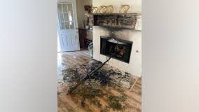 Fire department issues warning after Christmas tree fire