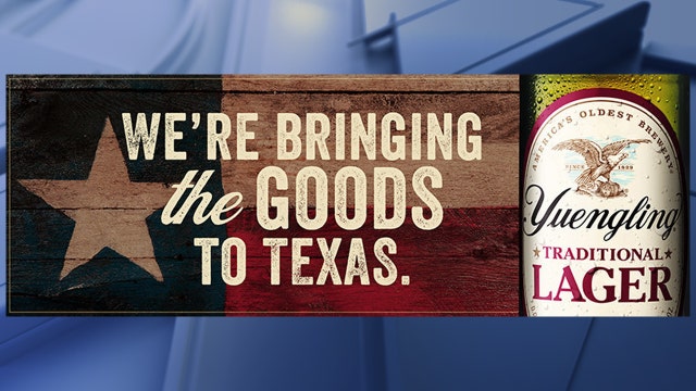 D.G. Yuengling & Son, America's oldest brewery, to roll out beer in Texas later this year