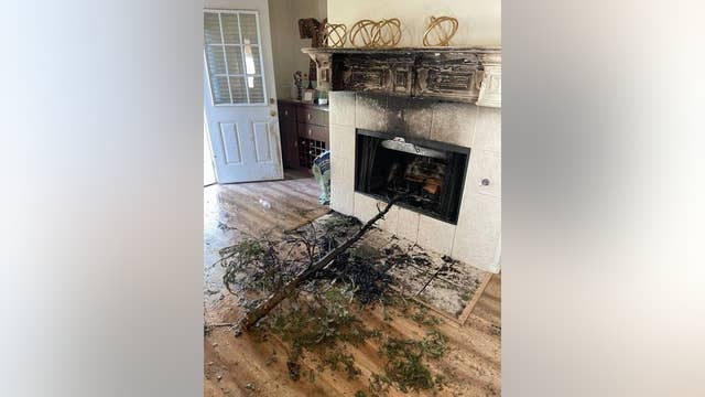 Fire department issues warning after Christmas tree fire