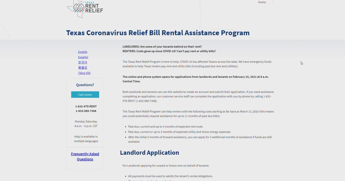 Texas Rent Relief Program Phone Number Texas launches statewide rental assistance program | FOX 4 Dallas-Fort ...