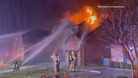 Lightning may be to blame for several fires in Collin and Denton counties overnight
