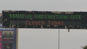 Many COVID-19 vaccine sites in North Texas to remain closed Wednesday due to winter weather