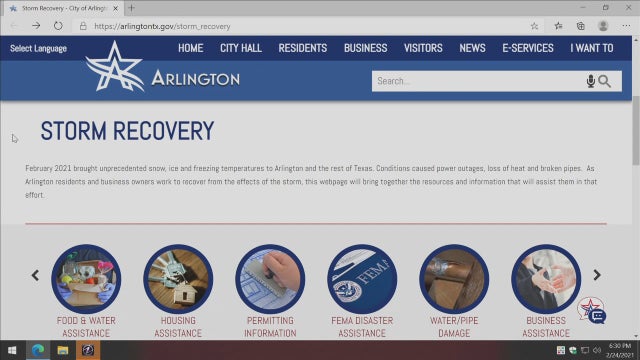 City of Arlington sets up storm recovery website for residents needing help