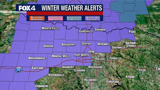 Winter Weather Advisory starts Tuesday night as North Texas preps for freezing rain