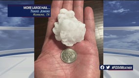 Severe storms move away from North Texas after dropping large hail