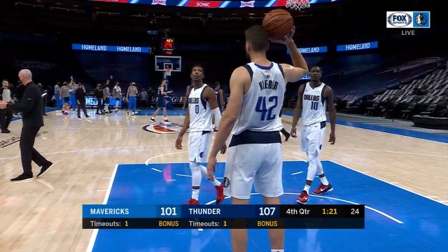 Thunder beat Mavs 116-108 as Doncic, Porzingis rest