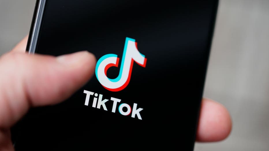 A file image, taken Sept. 29, 2020, shows the TikTok logo on an iPhone. (Photo by Jaap Arriens/NurPhoto via Getty Images)