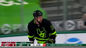 Benn's overtime goal gives Stars 4-3 win over Hurricanes