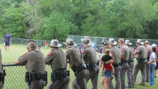 DPS troopers attend injured trooper's son's baseball game