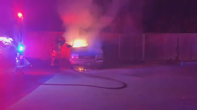 Police searching for those who set fire to North Texas little league team's van, stole equipment inside