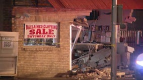 Vehicles crash into Fort Worth business